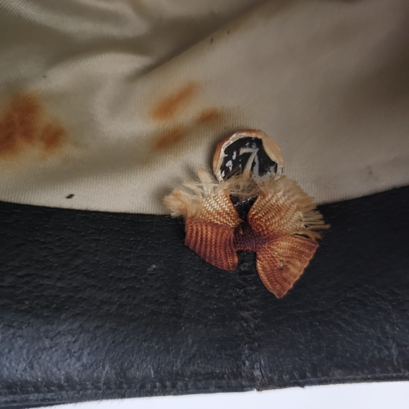 Vintage Mallory felt fedora black hat 1950s-1960s Retro style - Picture 8 of 15